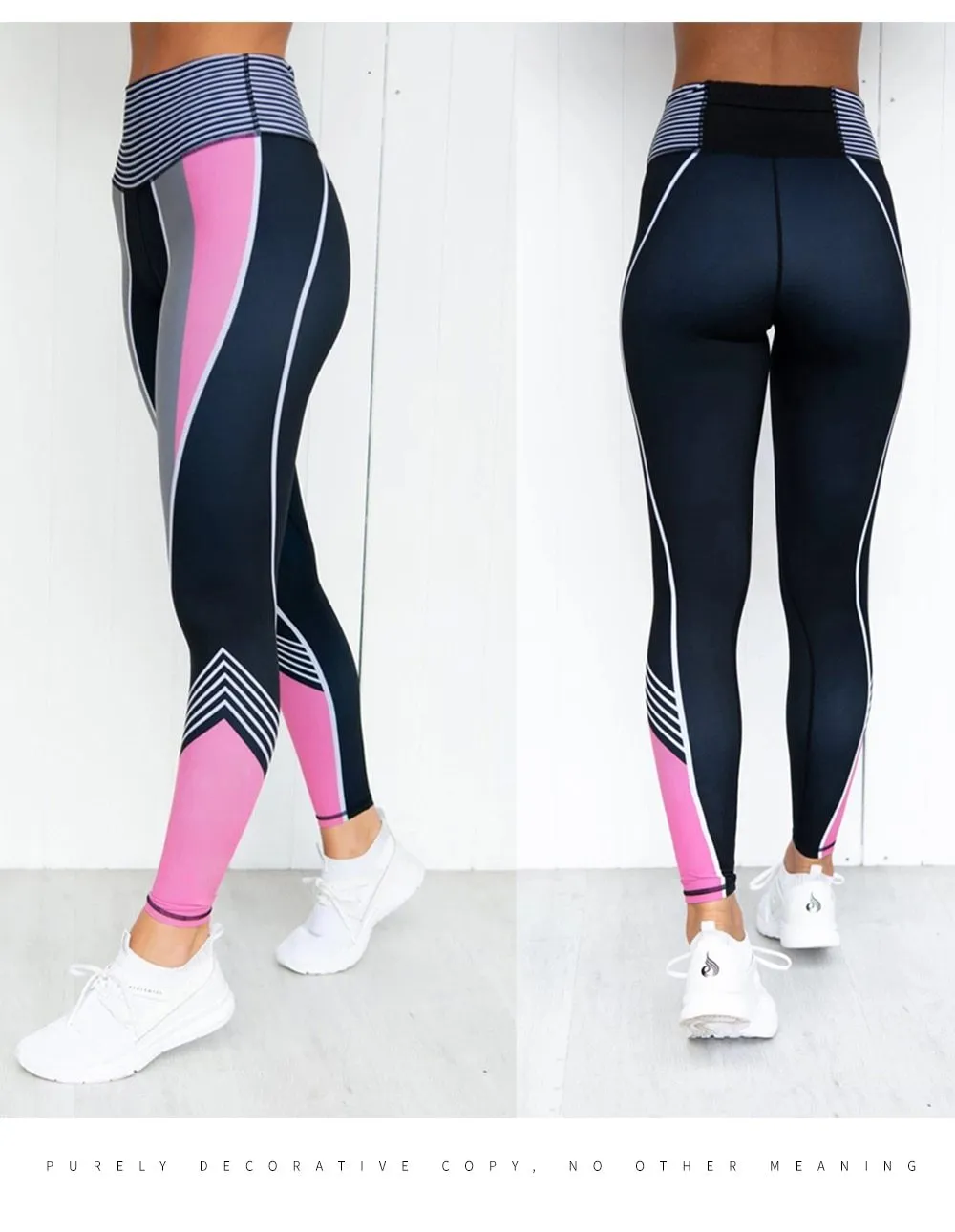 Women's Big Size Casual Compression High Waist Workout Fitness Leggings