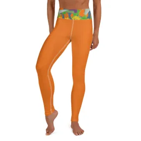 Yoga Leggings Graffiti/Mango