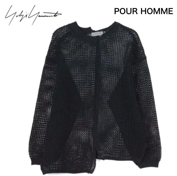 Yohji Yamamoto  |Pullovers Street Style Plain Cotton Designers Sweaters