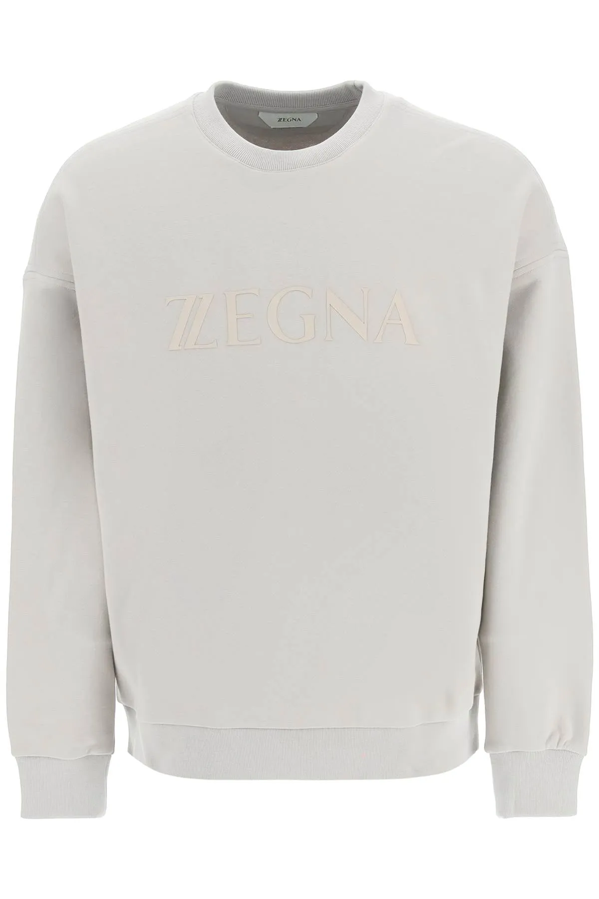 Z Zegna Logo Printed Long-Sleeved Sweatshirt