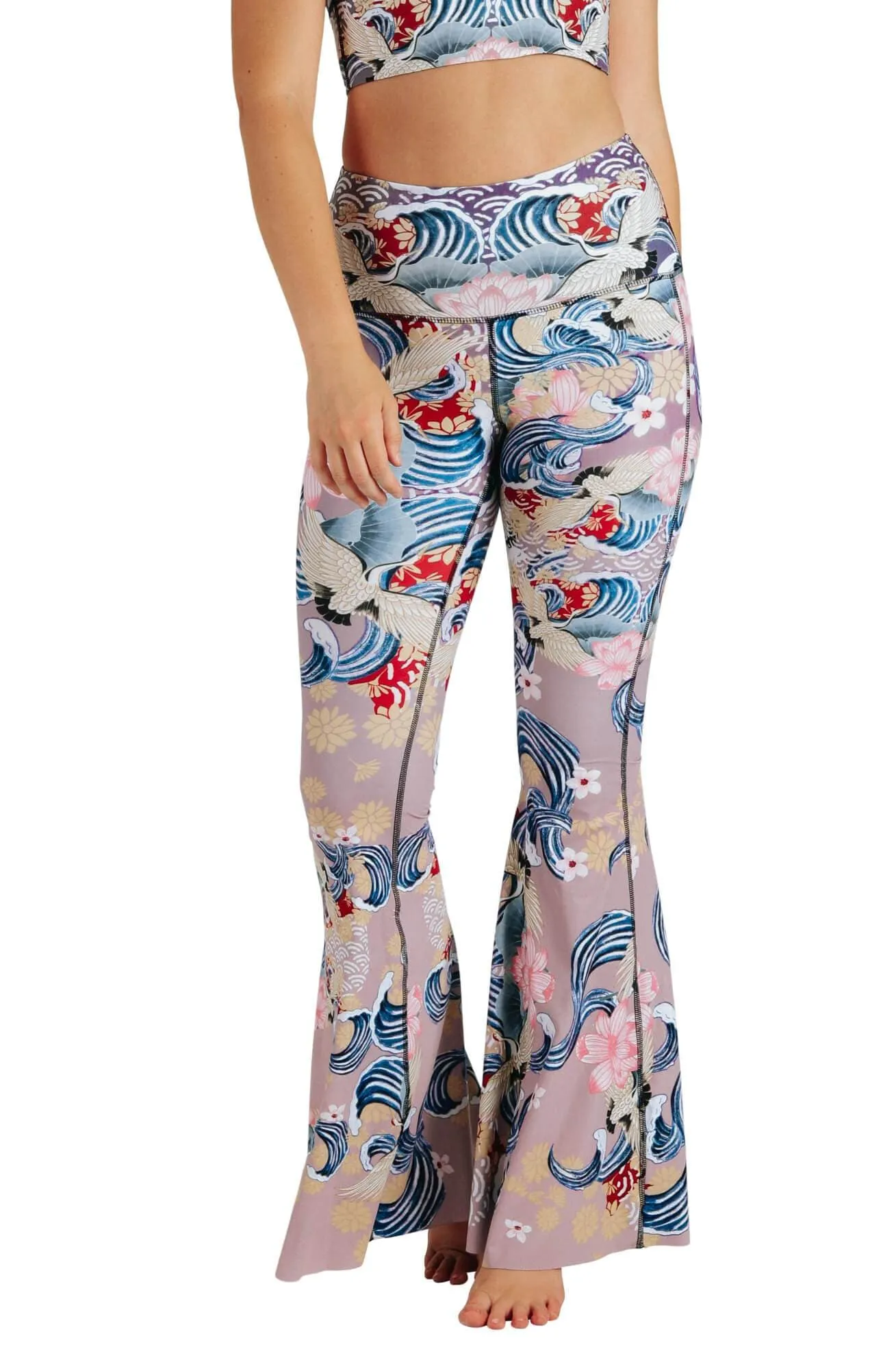 Zen Water Garden Printed Bell Bottoms