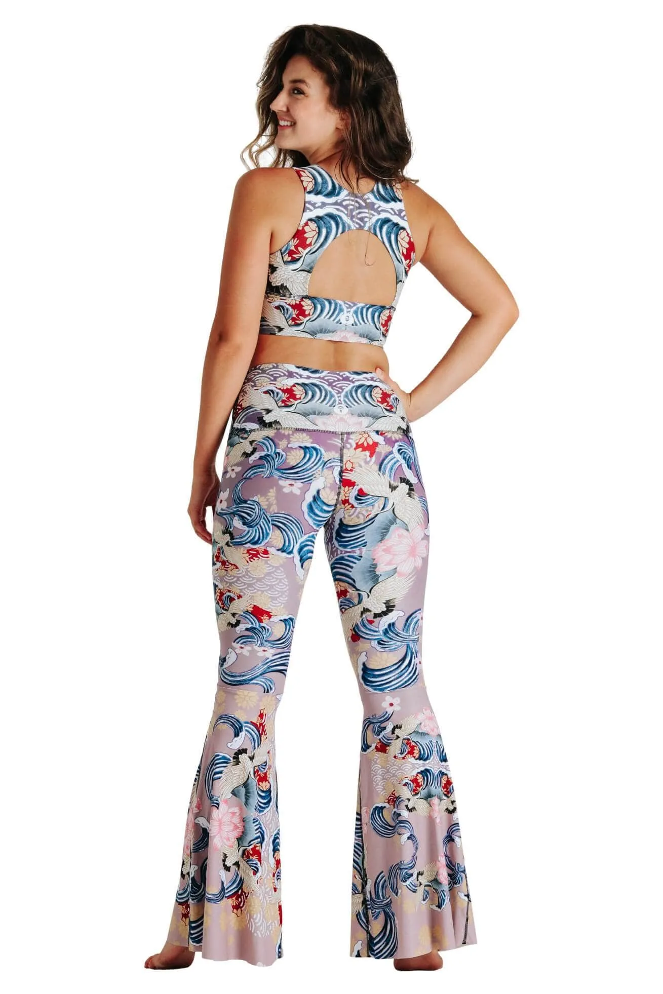 Zen Water Garden Printed Bell Bottoms