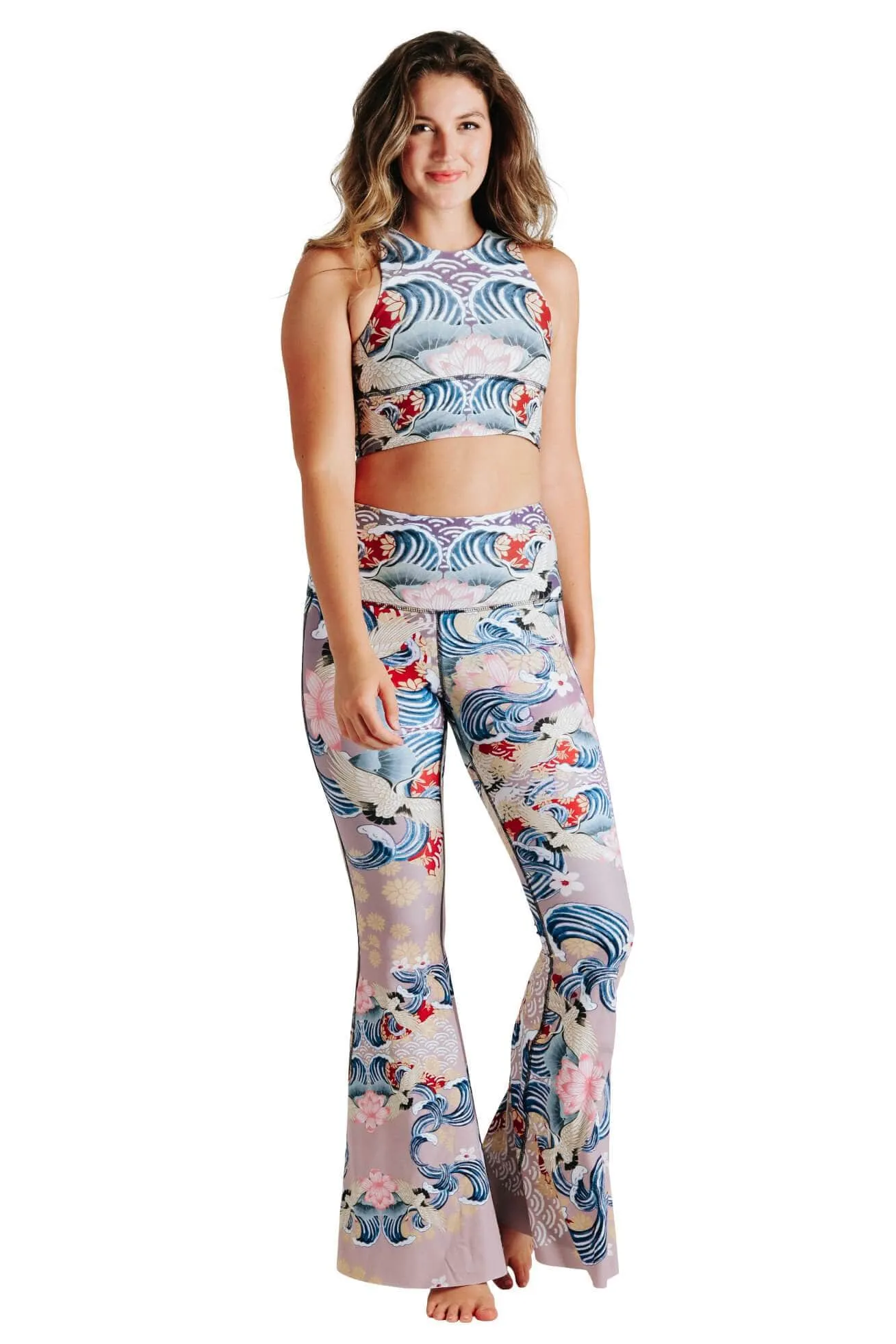 Zen Water Garden Printed Bell Bottoms