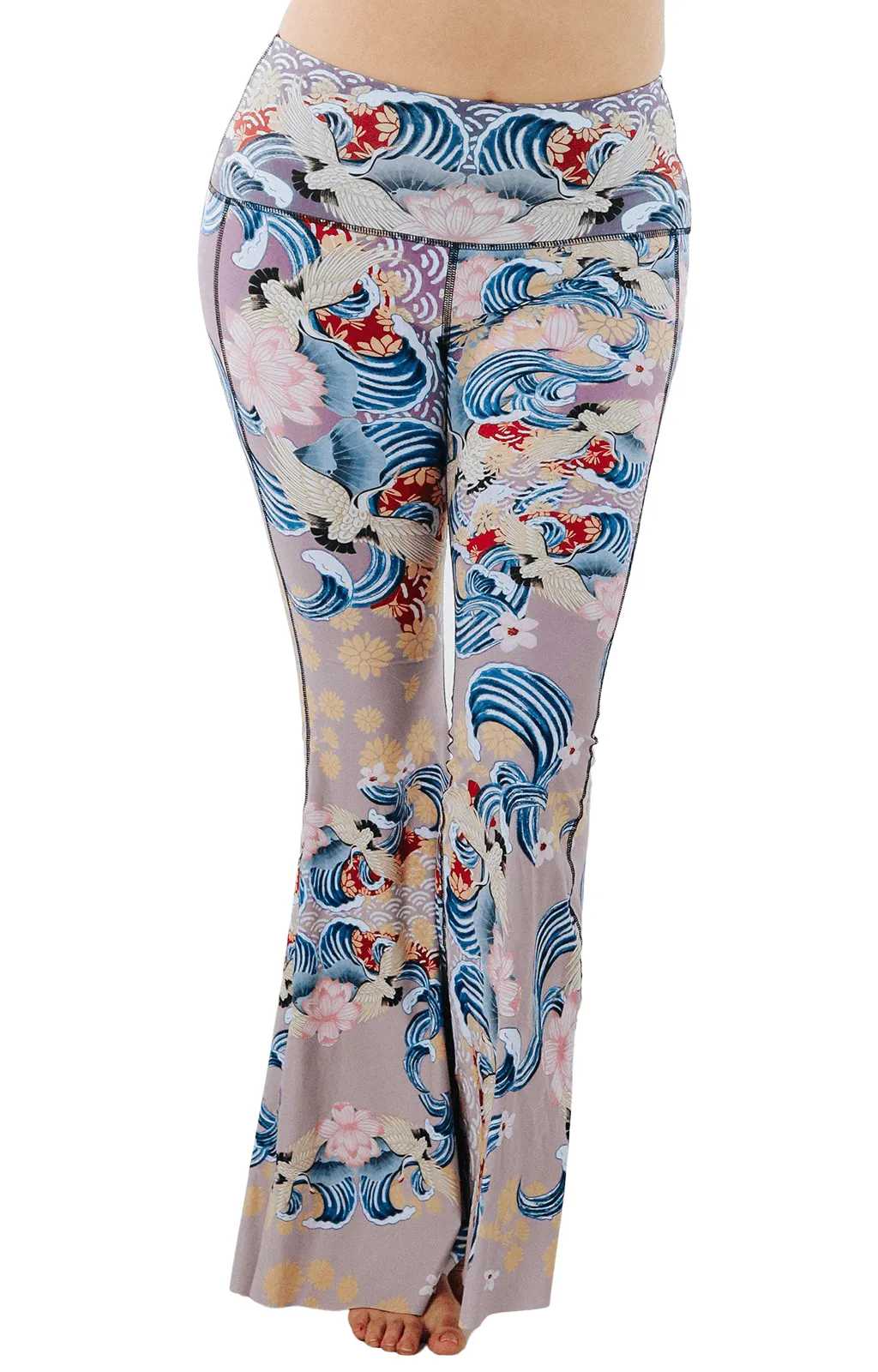 Zen Water Garden Printed Bell Bottoms